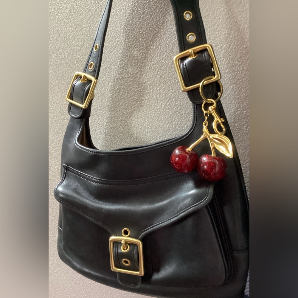 Fashion Delicious Red Cherry Keychain